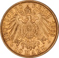 10 Mark Allemands en or- Wilhelm II 1890 - 1912
