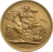Pièce Souverain Or 1967