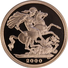 Ecrin de Collection de 3 Souverains Or 2000