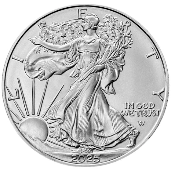 Pièce American Eagle Argent 1 Once 2025