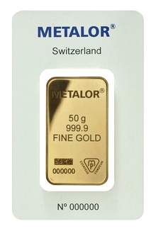 Lingot d'Or 50g Metalor