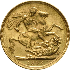 Pièce Souverain Or 1903 Édouard VII S