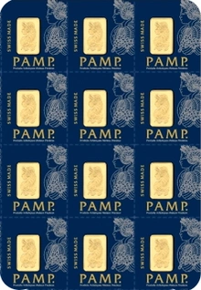 Lingots d'Or 12g (1g x 12)  PAMP