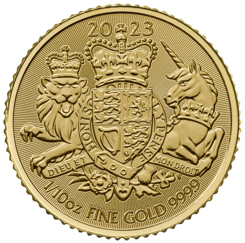 2023 Tenth Ounce Royal Arms Gold Coin