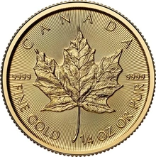 Pièce Maple Leaf Or 1/4 Once 2026