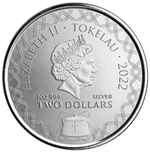 Pièce Dragon de Komodo Argent 1 Once 2022