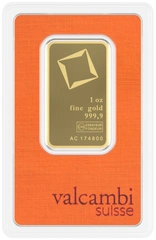 Lingot d'Or 1 Once Valcambi