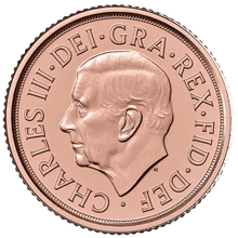 Quart de Souverain Or 2022 Pièce Commémorative Elizabeth II