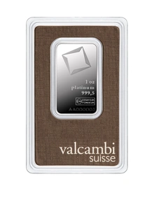 Lingot de Platine 1 Once Valcambi