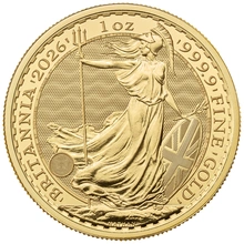 Pièce Britannia Or 1 Once 2026