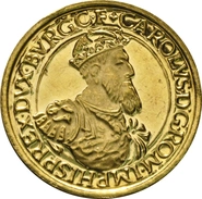 Pièce 50 Ecus Or Belges 1987