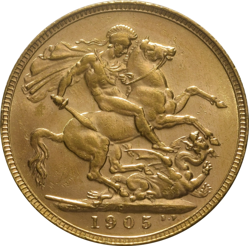 Pièce Souverain Or 1905 Édouard VII P