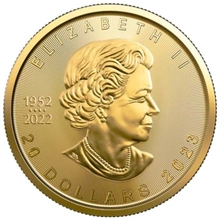 Pièce Maple Leaf Or 1/2 Once 2023