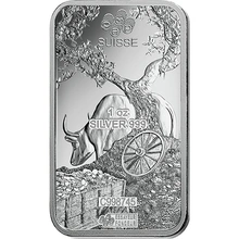 Lingot d'Argent 1 Once Pamp 2021 Année du Boeuf