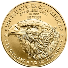 Pièce American Eagle Or 1/2 Once 2025