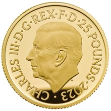 Pièce Britannia Or 1/4 Once 2023 en Boîte