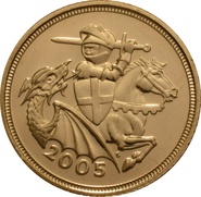 Demi-souverain en or - 2005