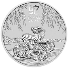 Pièce Perth Mint Lunar Argent 2 Once 2025 Année du Serpent