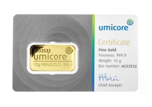 Lingot d'Or 10g Umicore