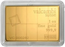 Lingot d'Or 1 Once (10 x 1/10 Ounce) Valcambi Combibar 