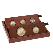 Ecrin de Collection de 5 Souverains Or 2019