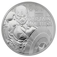 Captain America de 1 once en argent - 2019