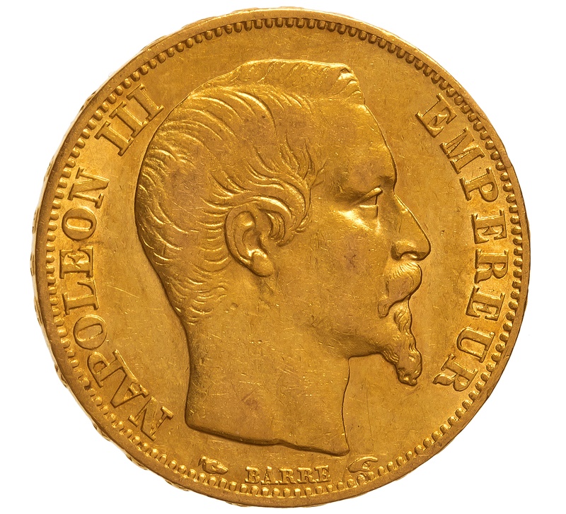 20 Francs Or Napoléon III Tête Nue 1854 A