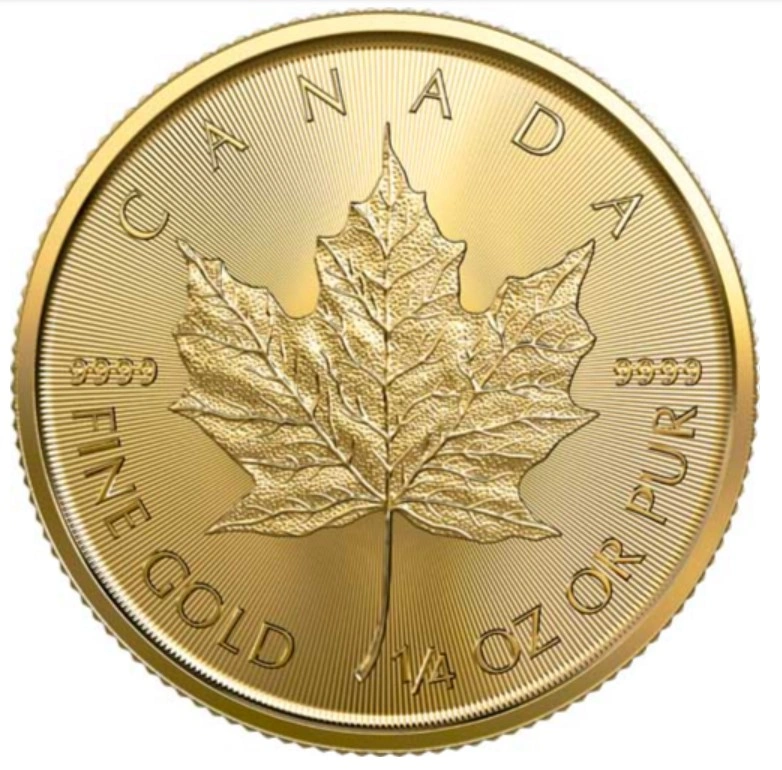 Pièce Maple Leaf Or 1/4 Once 2023