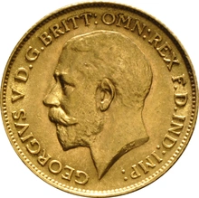 Pièce Demi Souverain Or 1912