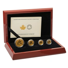 4 Pièces Maple Leaf Or 2014 en Boîte