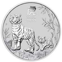 Pièce Perth Mint Lunar Argent 1 Once 2022 Année du Tigre