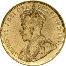 5 Dollars Or Canadien 1912