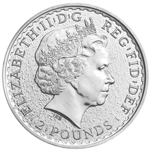 Pièce Britannia Argent 1 Once TVA Gratuit Pour Le Stockage