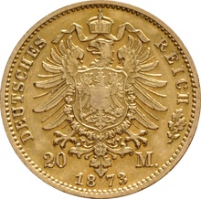 20 Mark Allemands en or- Wilhelm I 1871 - 1878