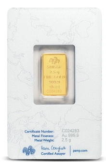 Lingot d'Or 2,5g Pamp Rosa