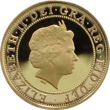 Pièce d'or de 2 livres sterling de 2014, 500e année. Maison de la Trinité