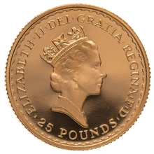 Pièce Britannia Or 1/4 Once 1989 BE