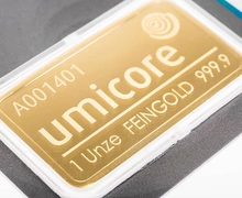 Lingot d'Or 1 Once Umicore