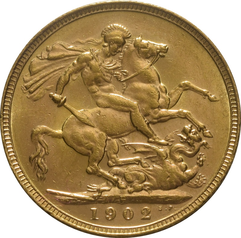 1902 Gold Sovereign - King Edward VII - P