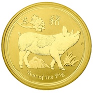 Perth Mint Lunar Or 1 Once 2019 Année du Cochon