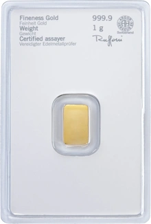 Lingot d'Or 1g Heraeus