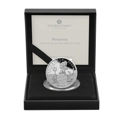 2026 Britannia UK 2oz Pièce d'argent �preuve