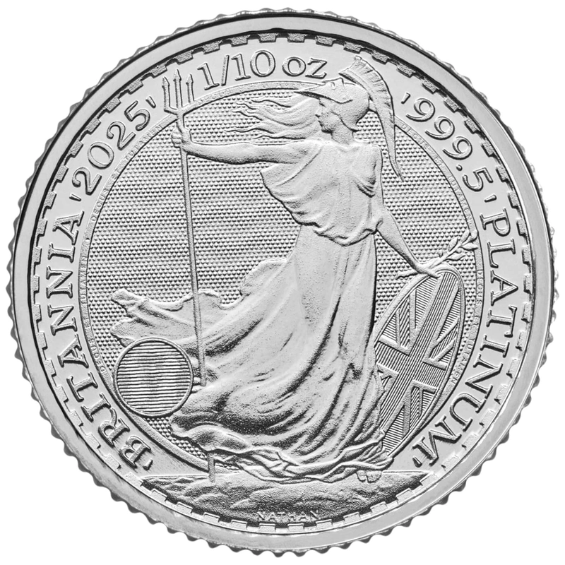 Pièce Britannia Platine 1/10 Once 2025