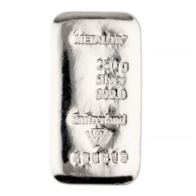 Lingot d'Argent 250g Metalor