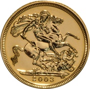 Demi-souverain en or - 2003
