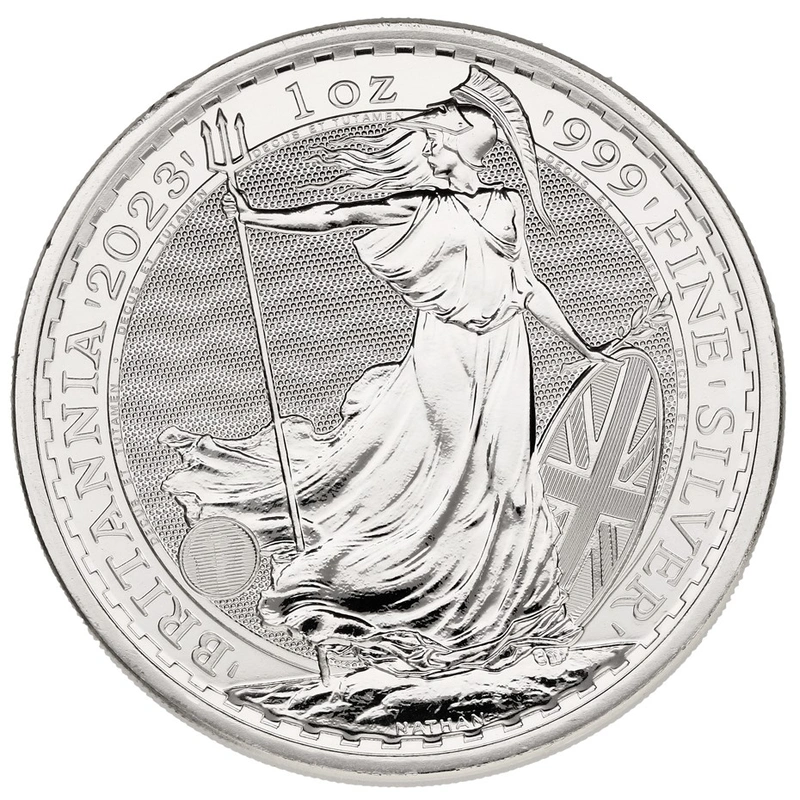 Pièce Britannia Argent 1 Once 2023 Elisabeth II