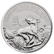 Collection Royal Mint Lunar de 1 once en argent - 2020 Année du Rat