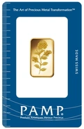 Lingot d'Or 10g la Rose PAMP