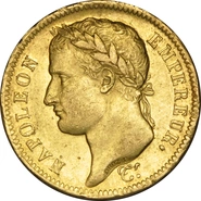 Pièce 40 Francs Or Napoléon I Tête Laurée 1807 à 1813