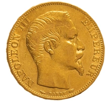 Pièce 20 Francs Or 1855 Napoléon III A